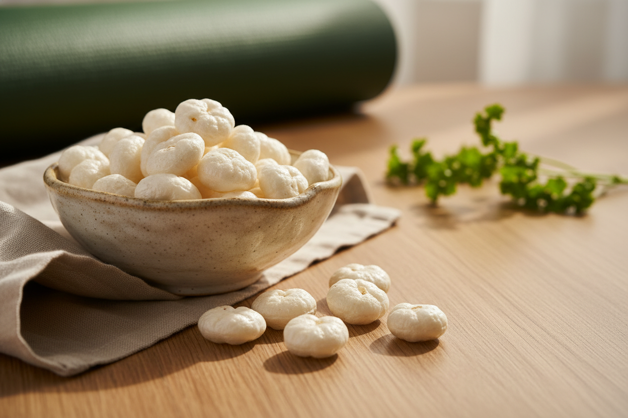 Handpicked, naturally processed makhana — perfect for mindful snacking and a healthier lifestyle.